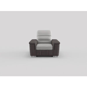 9808BUE-1 Chair with Pull-out Ottoman
