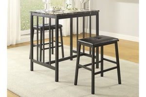 5106BK 3-Piece Pack Counter Height Set