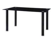 5538BK* Dining Table, Glass Top
