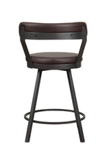 5566-24BR Swivel Counter  Height Chair, Brown
