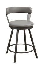5566-24GY Swivel Counter Height Chair, Gray
