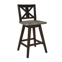 5602-24BK Swivel Counter Height Chair, Black