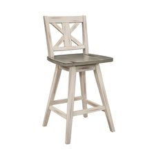 5602-24WT Swivel Counter Height Chair, White