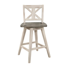 5602-24WT Swivel Counter Height Chair, White