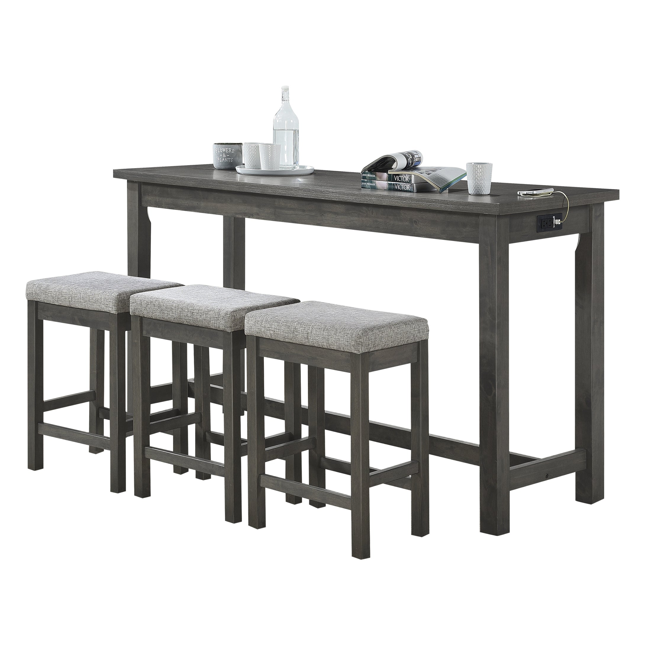 5713GY 4-Piece Pack Counter Height Set