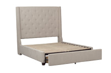 5877BR-1DW* Queen Platform Bed with Storage Footboard