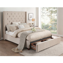 5877BE-1DW* Queen Platform Bed with Storage Footboard