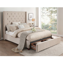 5877BE-1DW* Queen Platform Bed with Storage Footboard