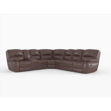 8480GRY*4SC 4-Piece Modular Reclining Sectional with Left Console