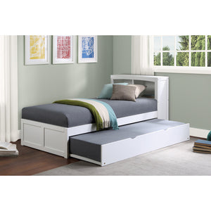 B2053BCW-1R* Twin Bookcase Bed with Twin Trundle