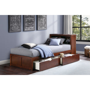 B2013BCDC-1T* Twin Bookcase Bed with Storage Boxes