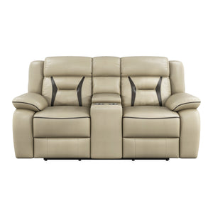 8229NBE-2PW Power Double Reclining Love Seat with Center Console