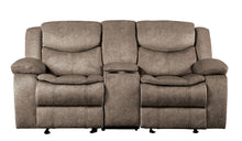 8230FBR-2 Double Glider Reclining Love Seat with Center Console