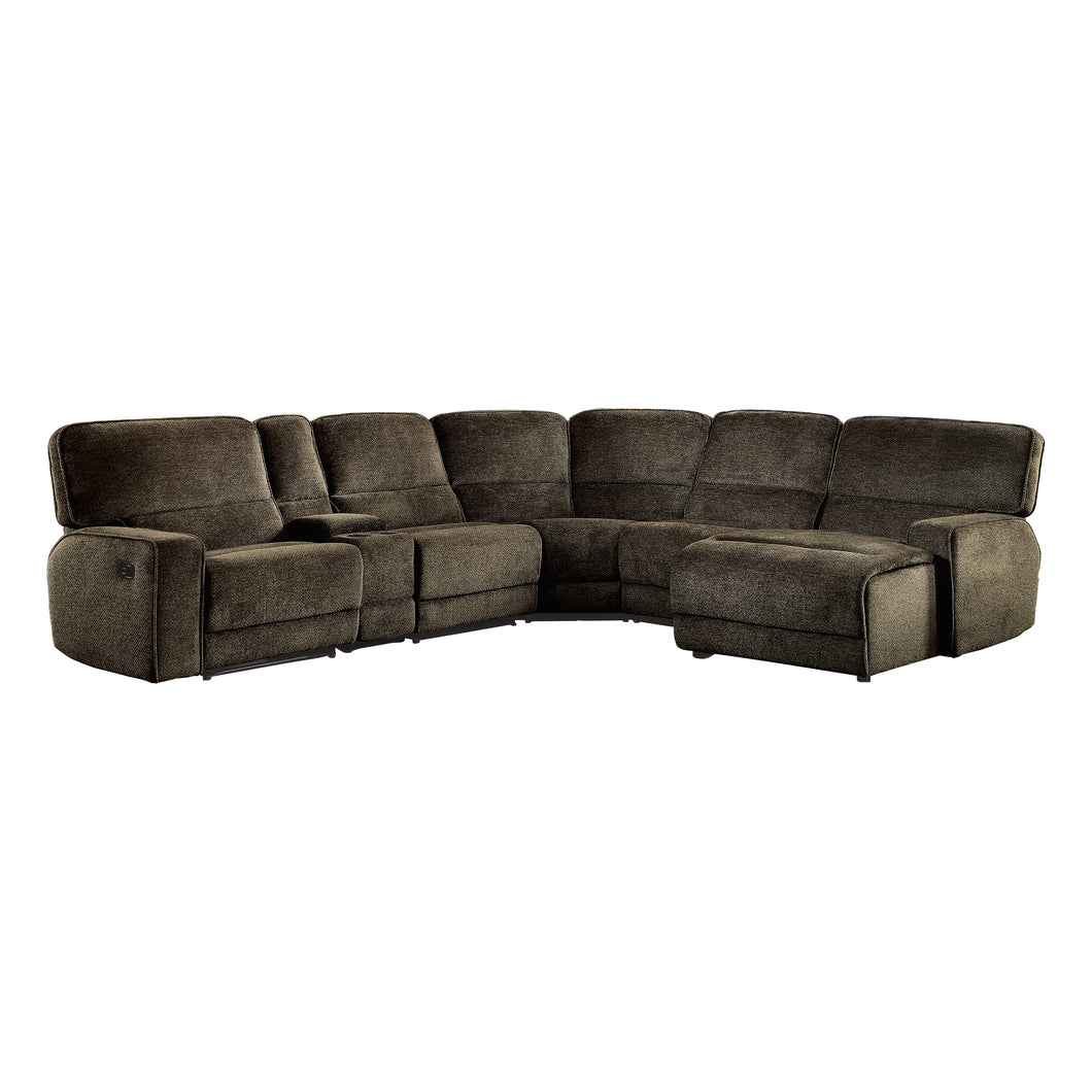 8238*6LRRC 6-Piece Modular Reclining Sectional with Right Chaise