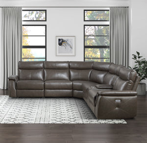 8259RFDB*6SCPWH 6-Piece Modular Power Reclining Sectional with Power Headrests