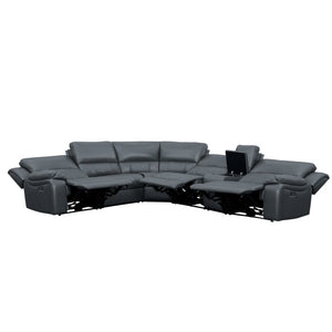 8260GY*6PW 6-Piece Modular Power Reclining Sectional