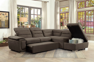 8277CH* 3-Piece Sectional with Pull-out Bed and Storage Ottoman