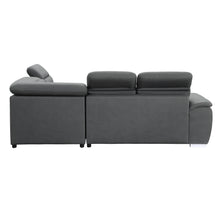 8277NGY* 3-Piece Sectional with Pull-out Bed and Storage Ottoman
