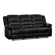 8329BLK-3 Double Reclining Sofa