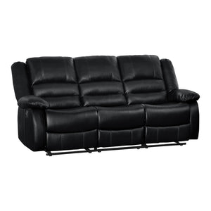 8329BLK-3 Double Reclining Sofa