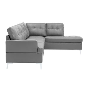 8378GRY* 2-Piece Sectional with Right Chaise