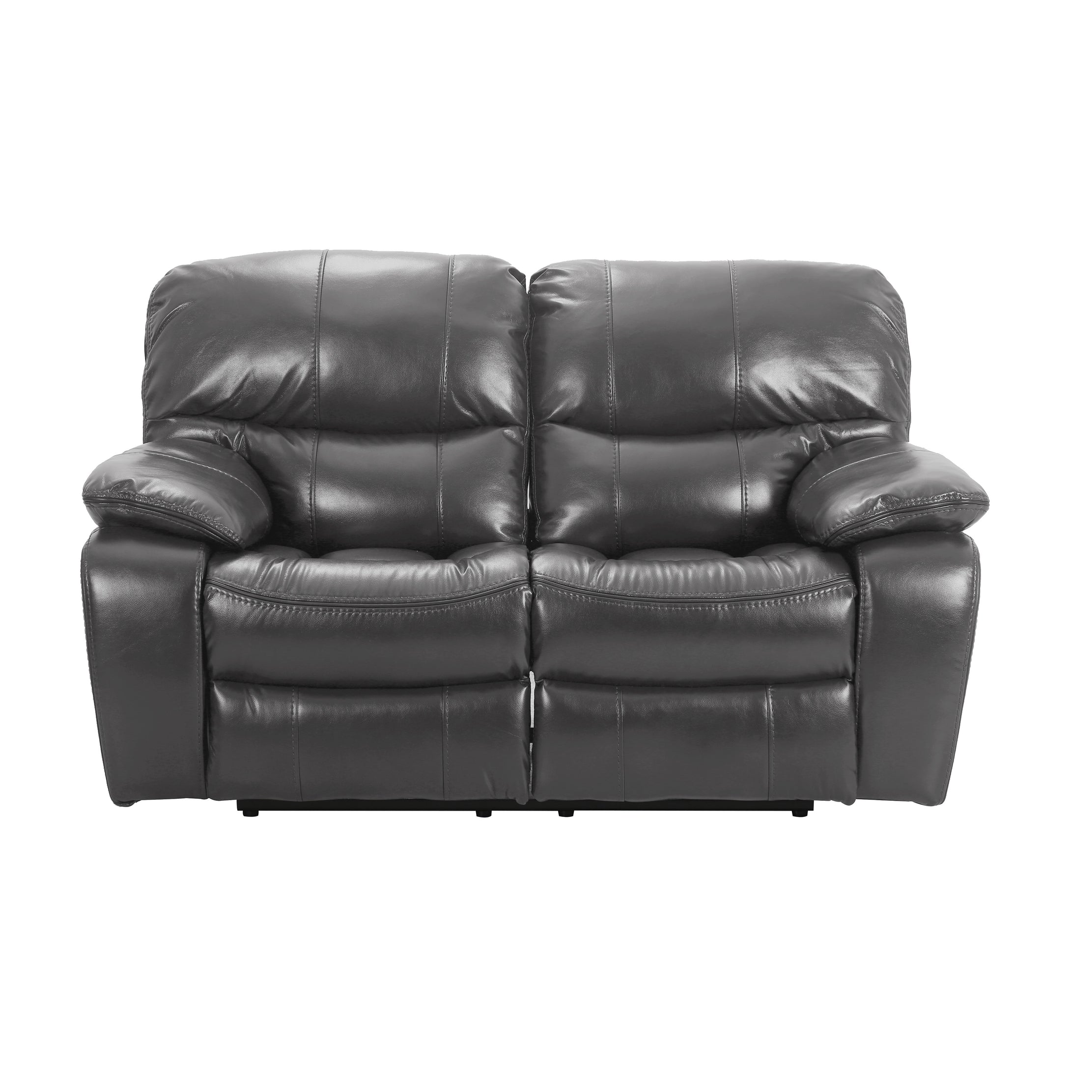 8480GRY-2 Double Reclining Love Seat