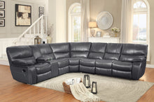 8480GRY*4SC 4-Piece Modular Reclining Sectional with Left Console