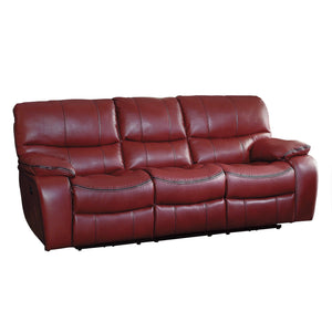 8480RED-3PW Power Double Reclining Sofa
