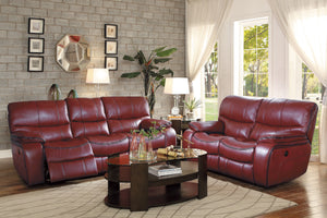 8480RED-3PW Power Double Reclining Sofa