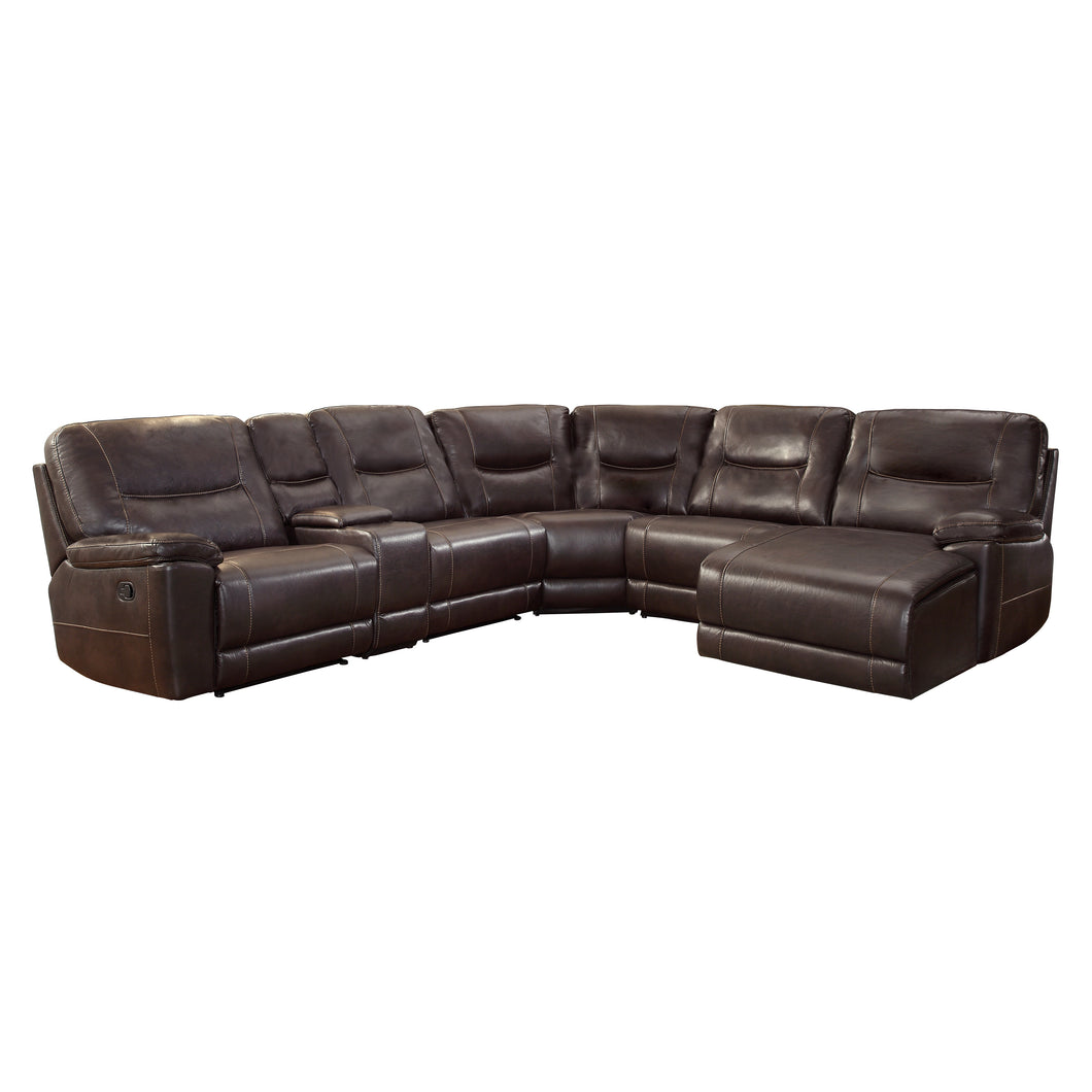 8490*6LRRC 6-Piece Modular Reclining Sectional with Right Chaise