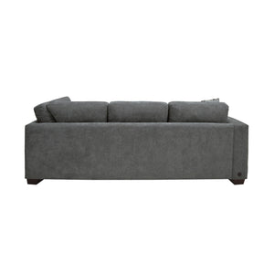 9212GRY*3OT Sectional with Storage Ottoman