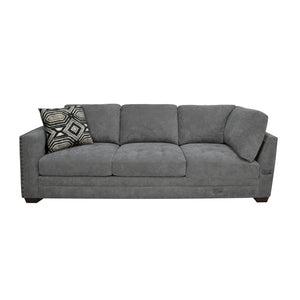 9212GRY*3OT Sectional with Storage Ottoman