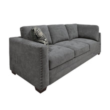 9212GRY*3OT Sectional with Storage Ottoman