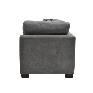 9212GRY*3OT Sectional with Storage Ottoman
