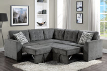 9311GY*SC 3-Piece Sectional with Pull-out Bed and Pull-out Ottoman