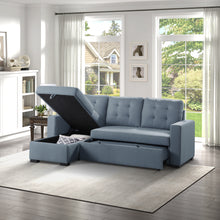 9314BU*SC 2-Piece Reversible Sectional with Pull-out Bed and Hidden Storage