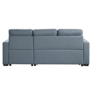9314BU*SC 2-Piece Reversible Sectional with Pull-out Bed and Hidden Storage