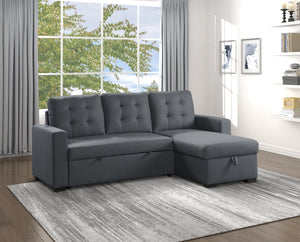 9314CC*SC 2-Piece Reversible Sectional with Pull-out Bed and Hidden Storage