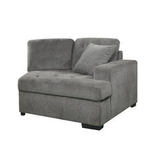 9401GRY*42LRU 4-Piece Sectional with Pull-out Ottoman
