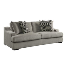 9404GY-3 Sofa with 4 Pillows