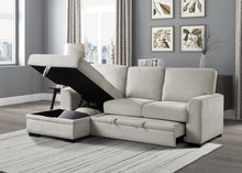 9468BE*2LC2R 2-Piece Sectional with Pull-out Bed and Left Chaise with Hidden Storage