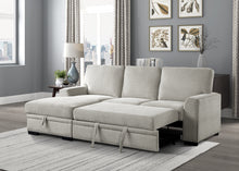 9468BE*2LC2R 2-Piece Sectional with Pull-out Bed and Left Chaise with Hidden Storage