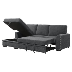 9468CC*2LC2R 2-Piece Sectional with Pull-out Bed and Left Chaise with Hidden Storage