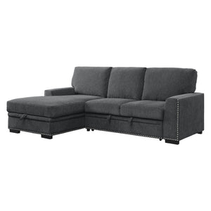 9468CC*2LC2R 2-Piece Sectional with Pull-out Bed and Left Chaise with Hidden Storage
