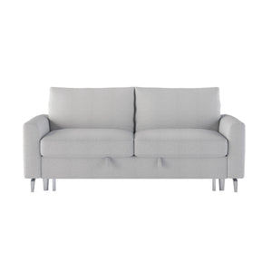 9525GRY-3CL Convertible Studio Sofa with Pull-out Bed