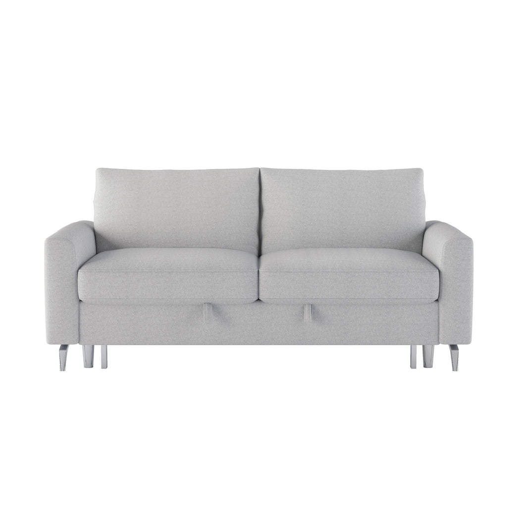 9525GRY-3CL Convertible Studio Sofa with Pull-out Bed