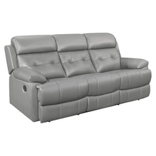 9529GRY-3 Double Reclining Sofa