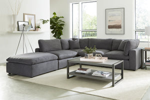 9546GY*5OT 5-Piece Modular Sectional with Ottoman