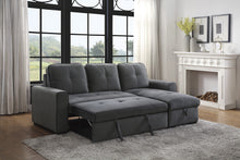 9569GY*SC 2-Piece Sectional with Pull-out Bed and Hidden Storage