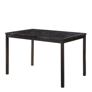 2601BK-48 Dining Table, Faux Marble Top